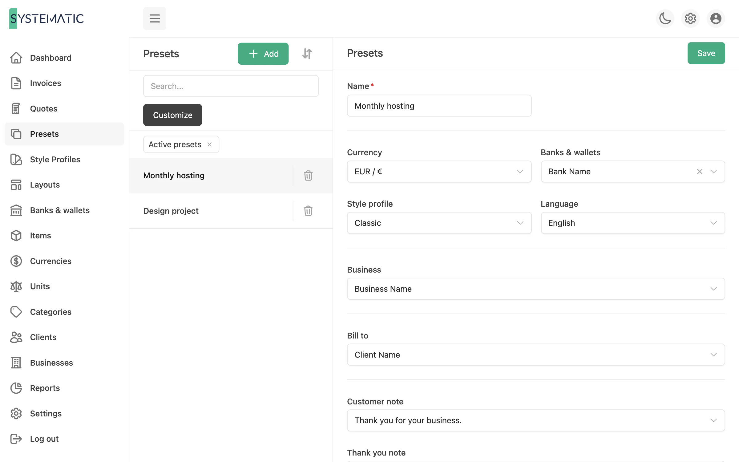 The invoices you send every month, in seconds